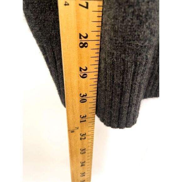 Jos A Bank Lambs Wool Mens Size XL Grey 1/4 Zip Neck Sweater Pullover - Picture 6 of 7